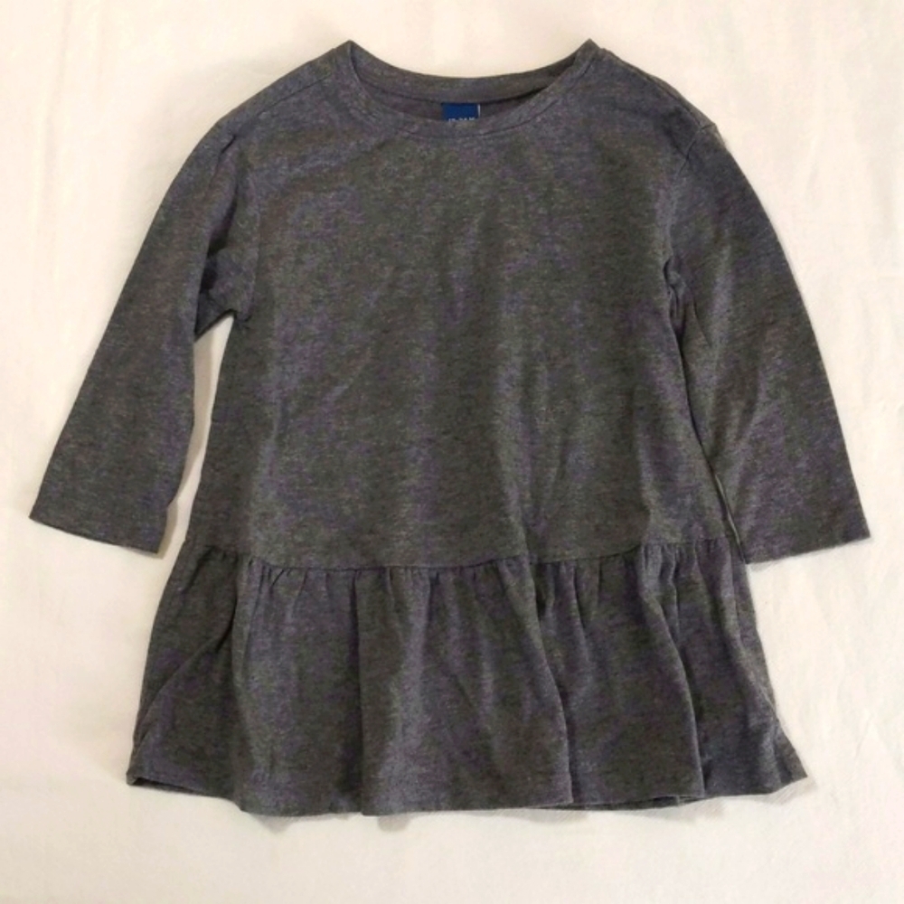 old navy basic gray dropped waist dress 18-24 months baby toddler girls